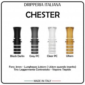 Drip Tip Dripperia Italiana x Kiwi Chester Black Delrin