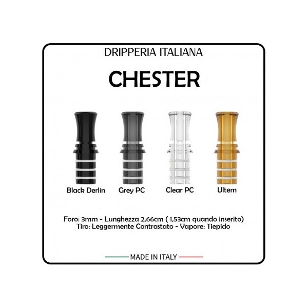 Drip Tip Dripperia Italiana x Kiwi Chester Clear PC