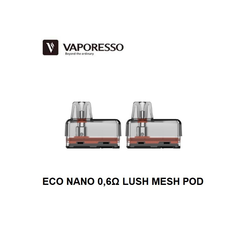 Vaporesso ECO Nano Pod di Ricambio 2 Pezzi 0,6ohm Lush Mesh