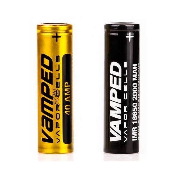 VAMPED 40A - Batteria IMR 18650 3,7v 2000mah - NERA