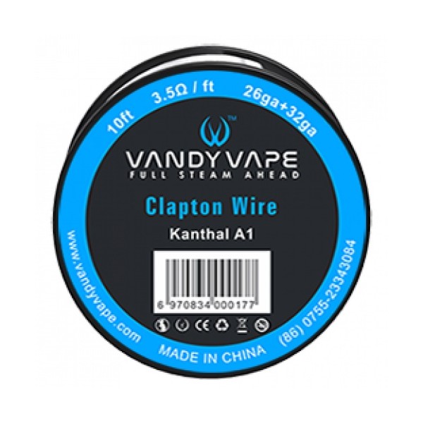 VANDY VAPE - WIRE CLAPTON KANTHAL A1 26GA+32GA (3M)