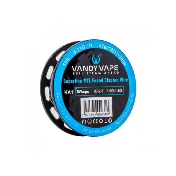 Vandy Vape - Superfine MTL Fused Clapton Wire - Ka1 32gaX2 + 38ga