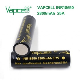 Vapcell Batteria INR18650 2800mAh 25A