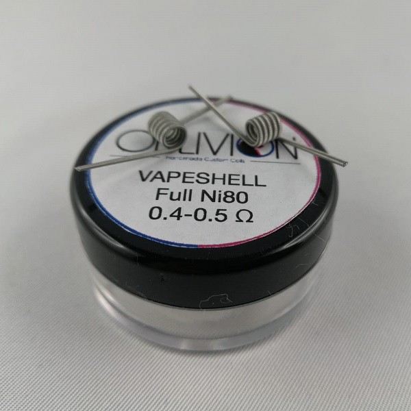 Oblivion Handmade Custom Coils Vapeshell Full Ni80 0,4/0,5 ohm