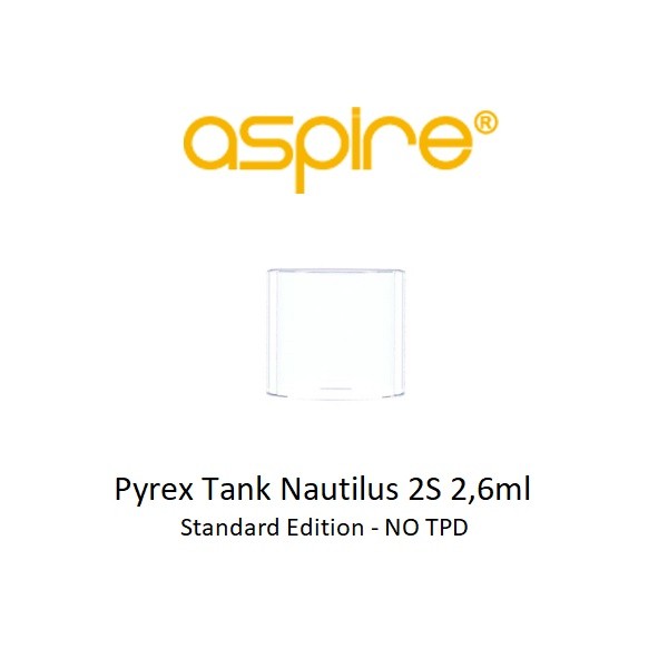 Aspire Nautilus 2S Vetro di ricambio Vesione Standard 2,6ml (NO TPD)