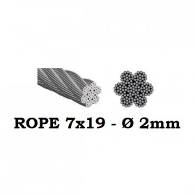 Stainless Steel Wire Rope 7x19 2mm