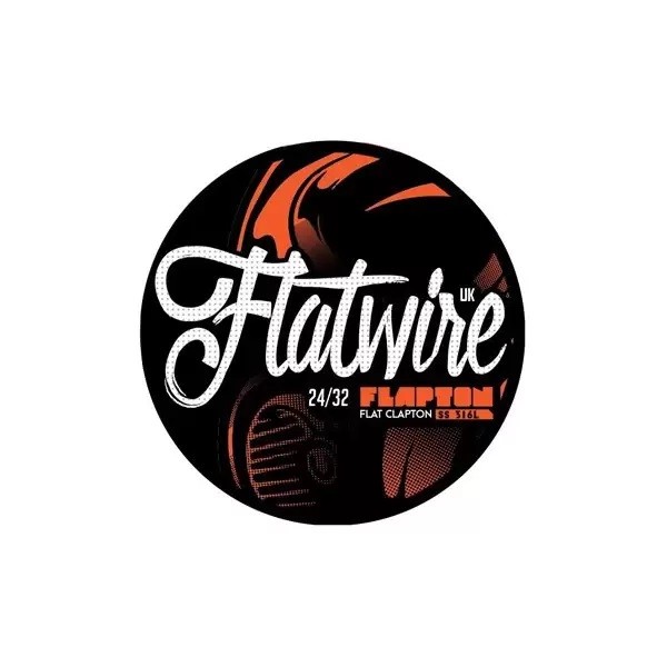 Flatwire Flapton Flat Clapton Stainless 316L 24/32 AWG