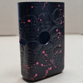 Lattuga Cover Billet Box Skull Engraved Splatter Pink