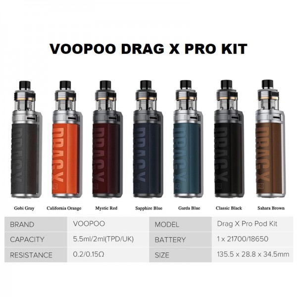 VooPoo Kit Drag X Pro California Orange