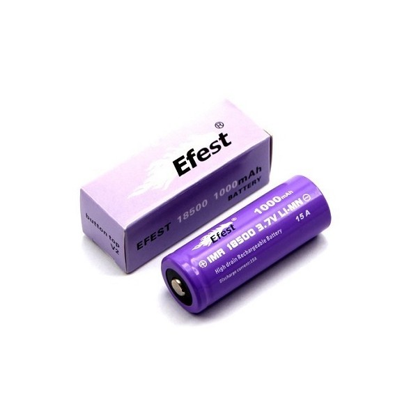 Batteria Efest Purple V2 IMR18500 1000mAh 15A